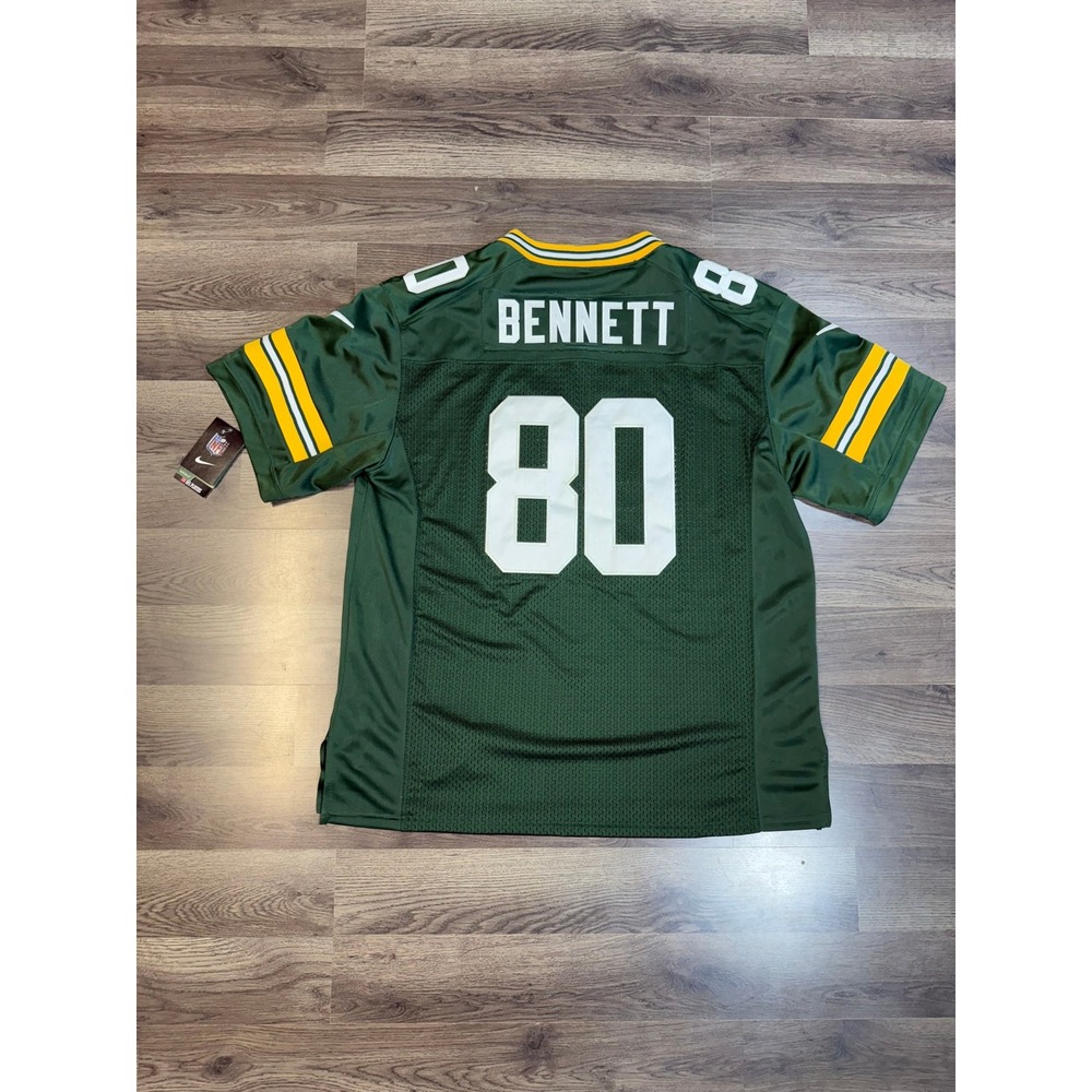 Nike Green Bay Packers Martellus Bennett 80 NFL Jersey Green Mens 48 NEW SKU194